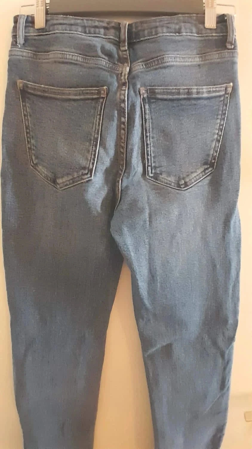 Calça jeans rasgada, cor azul, Tamanho 36, Marca Zara – photo 8